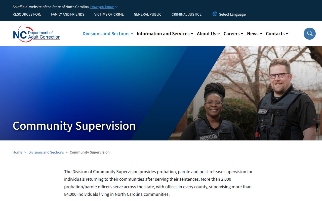 Wake County criminal records and state community supervision