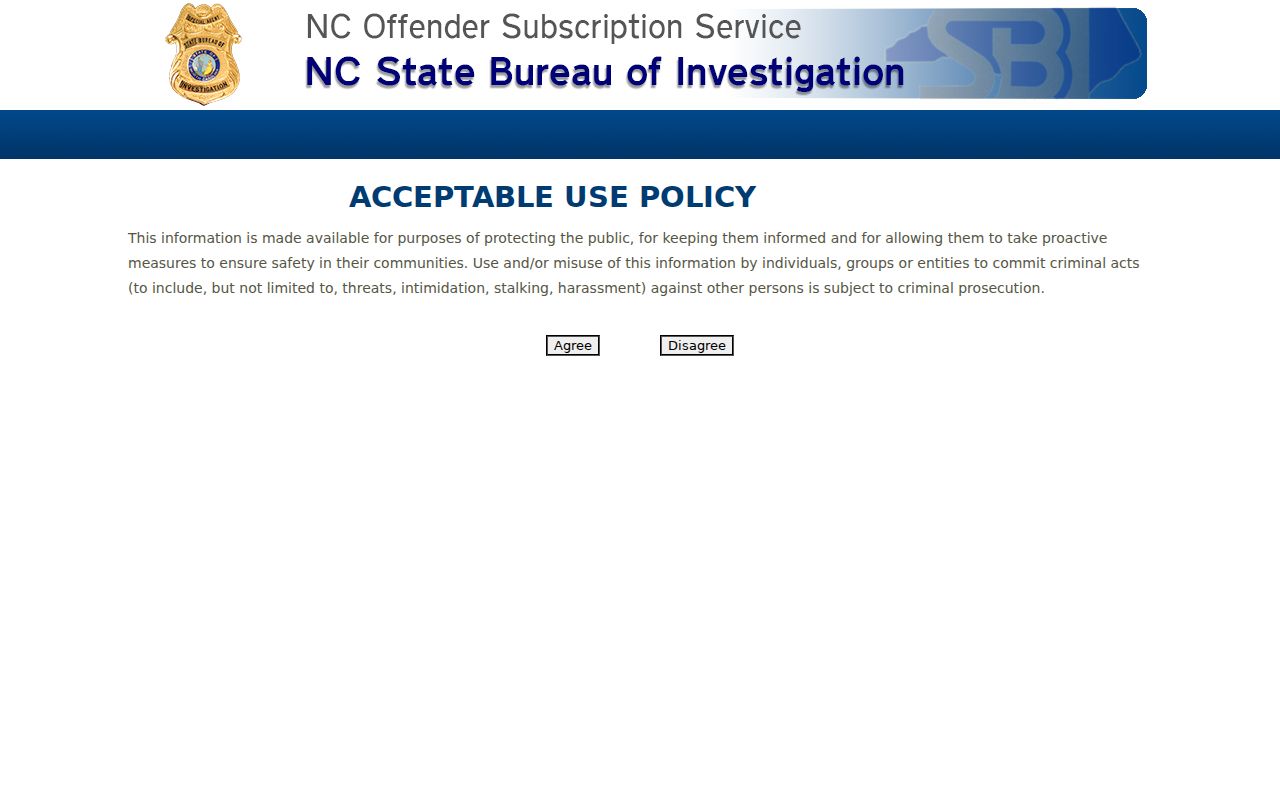 Wake County sex offender proximity alert signup with one three and five mile choices